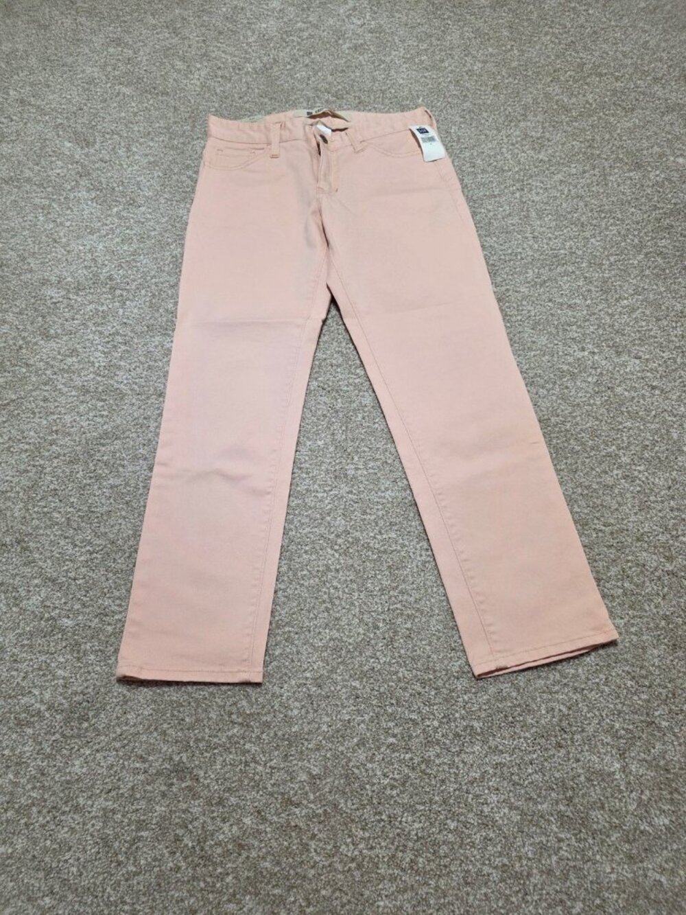 Gap Pencil Cut Stretch Women’s Low Rise Slim Straight Jeans Pale Pink Size 4